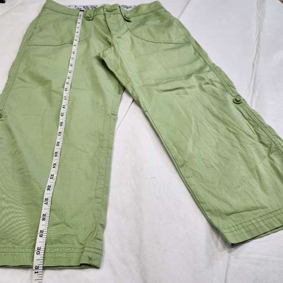 Lee Size 10 Medium Green Capris One True Fit - Picture 6 of 9